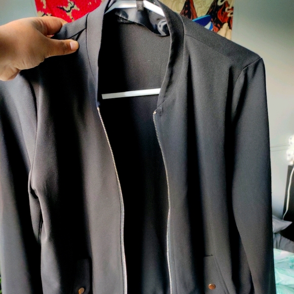 Dynamite Black Bomber Jacket - Picture 2 of 5